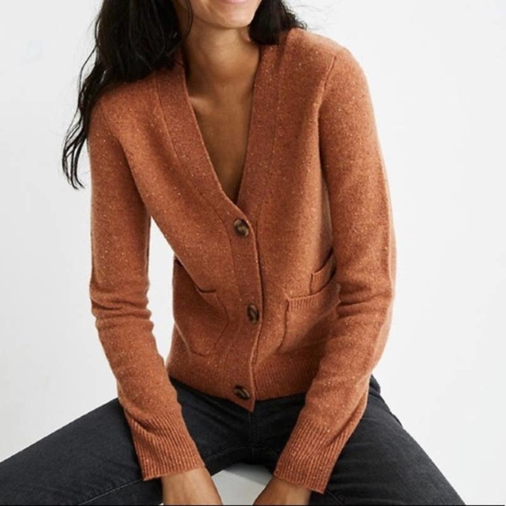 Madewell Orange Wool Sweater